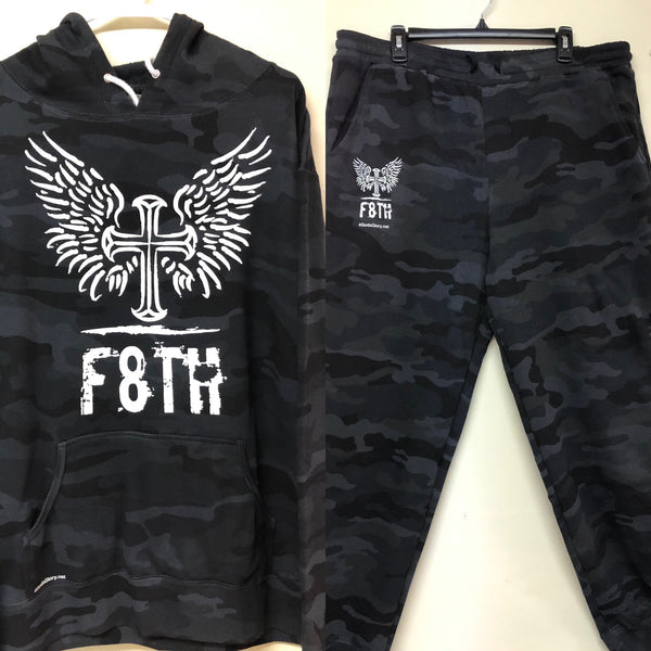 F8TH  Black Camo Sweatsuit